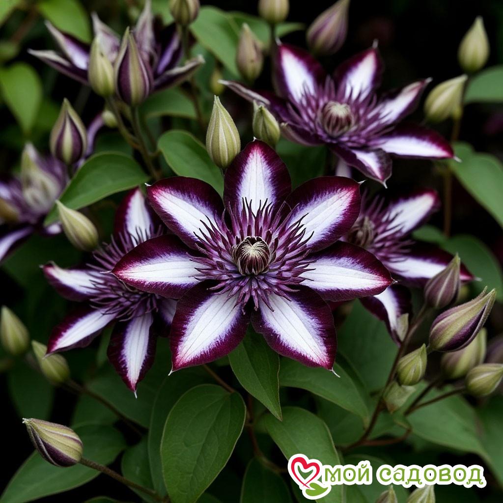 Клематис Индиго Дрим